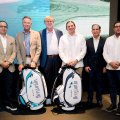 Pantaleoěn Salcedo, Davis Love III, Beau Welling, Andreěs Marranzini, Fernando Rosario y Enrique Valverde.
