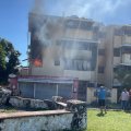 Fotografía del apartamento incendiado en la San Vicente de Paul