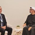 Presidente Abinader sostiene audiencia con el príncipe heredero de Abu Dhabi y concluye agenda en Emiratos Árabes Unidos
