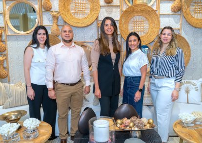 María de Lourdes Herrera, Jhonel Paulino, Paola Collado, Fayse Rizek y Karla Agramonte.