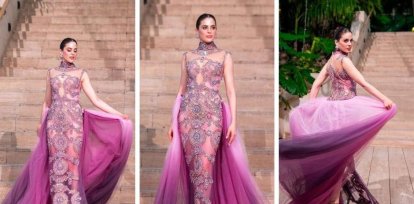 Fátima Bosch en desfile por la inclusión