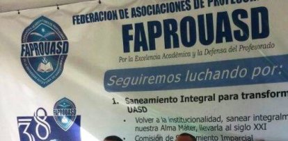 la Federación de Asociaciones de Profesores de la Universidad Autónoma de Santo Domingo ( Faprouasd) anunciara en rueda de prensa que ellos (los maestros) no laborarán mañana.,la Federación de Asociaciones de Profesores de la Universidad Autónoma de Santo Domingo ( Faprouasd) anunciara en rueda de prensa que ellos (los maestros) no laborarán mañana.