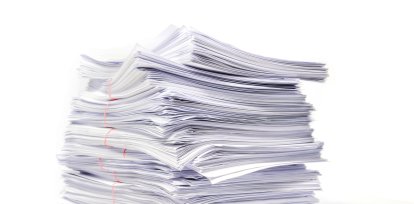 A big pile of papers,A big pile of papers