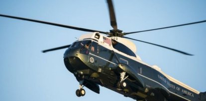 Trump en el helicóptero presidencial,Trump en el helicóptero presidencial