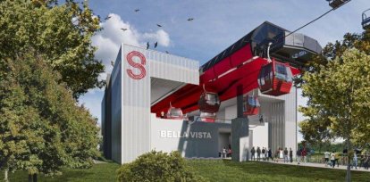 Gobierno lanza el SITS y construcción de  teleférico en Santiago,Gobierno lanza el SITS y construcción de  teleférico en Santiago