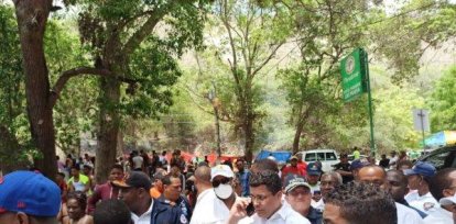 David Collado visita balneario Las Marías, en Neiba,David Collado visita balneario Las Marías, en Neiba