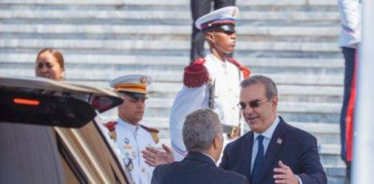 Abinader recibe a su homólogo Iván Duque e inician agenda de trabajo,Abinader recibe a su homólogo Iván Duque e inician agenda de trabajo