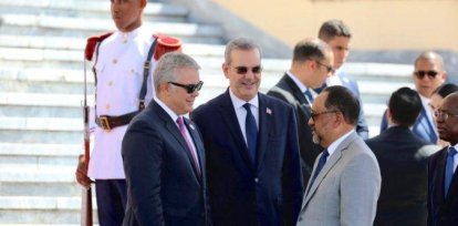 Abinader recibe a su homólogo Iván Duque e inician agenda de trabajo,Abinader recibe a su homólogo Iván Duque e inician agenda de trabajo