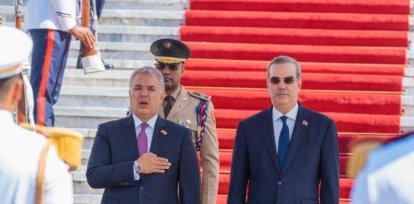 Abinader recibe a su homólogo Iván Duque e inician agenda de trabajo,Abinader recibe a su homólogo Iván Duque e inician agenda de trabajo