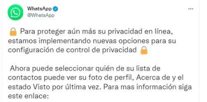 WhatsApp: nueva opción para personalizar quiénes pueden ver la foto de perfil,WhatsApp: nueva opción para personalizar quiénes pueden ver la foto de perfil