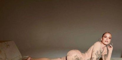 En fotos: Khloé Kardashian posa «desnuda» con su cuerpo ¿con tatuajes?,En fotos: Khloé Kardashian posa «desnuda» con su cuerpo ¿con tatuajes?