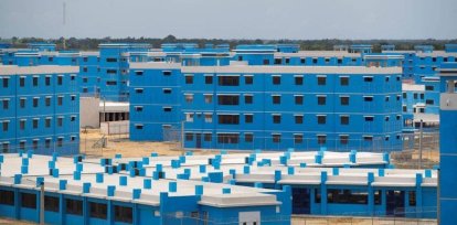 Edificación de la cárcel Las Parras.,Edificación de la cárcel Las Parras.