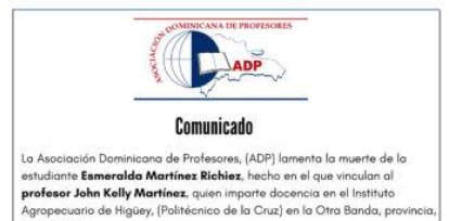 ADP lamenta muerte de estudiante Esmeralda Richiez,ADP lamenta muerte de estudiante Esmeralda Richiez