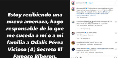 Dj Sammy denuncia recibe amenazas y culpa a Secreto de lo que le pueda pasar,Dj Sammy denuncia recibe amenazas y culpa a Secreto de lo que le pueda pasar