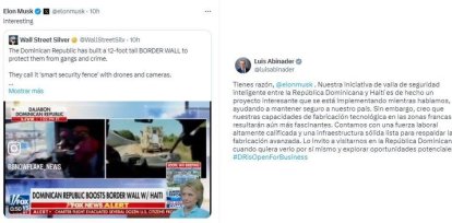 Luis Abinader invita a Elon Musk a visitar RD para explorar oportunidades tecnológicas,Luis Abinader invita a Elon Musk a visitar RD para explorar oportunidades tecnológicas