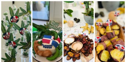 ¡Con plátano power! Así Amelia Vega le celebró el cumpleaños a su esposo Al Horford,¡Con plátano power! Así Amelia Vega le celebró el cumpleaños a su esposo Al Horford