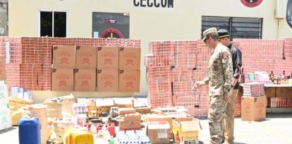 CESFronT entrega a CECCOM 1,500,000 unidades de cigarrillos y otras mercancías que serían introducidas al país de manera irregular,CESFronT entrega a CECCOM 1,500,000 unidades de cigarrillos y otras mercancías que serían introducidas al país de manera irregular