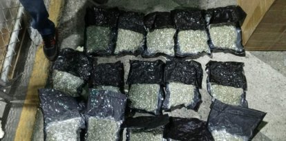 Caja llegó al AILA desde Miami con 15 paquetes de marihuana,Caja llegó al AILA desde Miami con 15 paquetes de marihuana