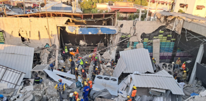 El Jet Set posterior al colapso del techo. Foto/periódico Hoy,El Jet Set posterior al colapso del techo. Foto/periódico Hoy