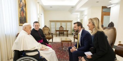 al Papa Francisco reunido con el vicepresidente de los Estados Unidos, J. D. Vance,al Papa Francisco reunido con el vicepresidente de los Estados Unidos, J. D. Vance