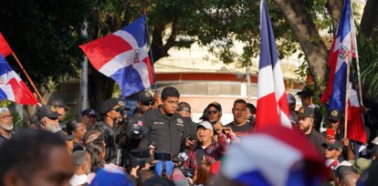 En fotos la concentración de la Antigua Orden en el Parque Independencia en contra de la migración haitiana,En fotos la concentración de la Antigua Orden en el Parque Independencia en contra de la migración haitiana