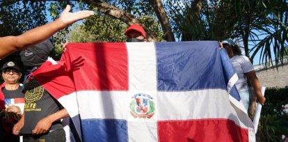 En fotos la concentración de la Antigua Orden en el Parque Independencia en contra de la migración haitiana,En fotos la concentración de la Antigua Orden en el Parque Independencia en contra de la migración haitiana
