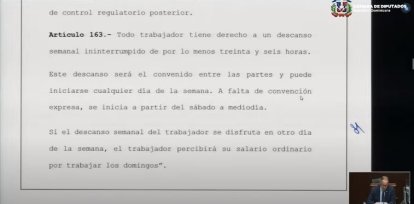 Nuevo Código Laboral propone un descanso a la semana obligatorio,Nuevo Código Laboral propone un descanso a la semana obligatorio