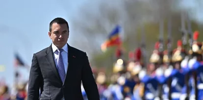 Fotografía de archivo del presidente de Ecuador, Daniel Noboa