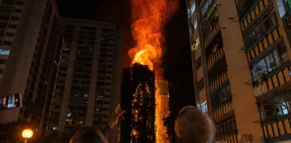 Devastador incendio en Hong Kong