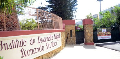 Fachada del colegio Leonardo Da Vinci. Hoy/