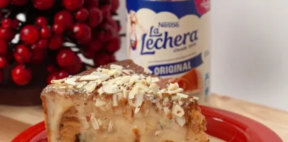 Pudin de pan navideño