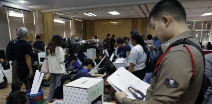 Preparativos en Bangkok para las elecciones generales de Tailandia. EFE/EPA/Rungroj Yongrit