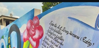 Mural en honor victimas mortales jet set