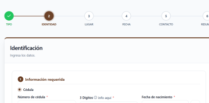 El sistema permite elegir centro, fecha y hora, generando un comprobante digital que agiliza el proceso y garantiza mayor organización y accesibilidad.