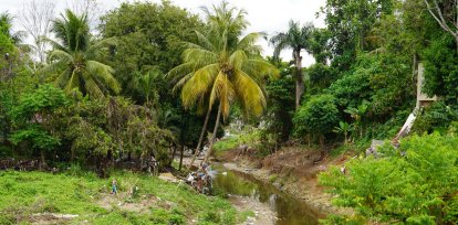 Arroyo Lebrón donde fue encontrado el niño Llenas Aybar