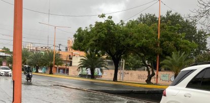 El tránsito se ve afectado por las fuertes lluvias