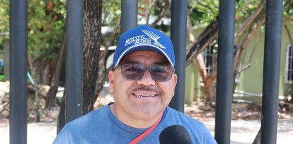 Roberto Heredia vino de México a apoyar a su hija