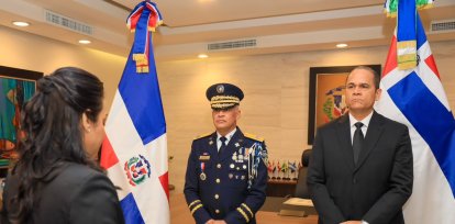 Faride Raful realiza traspaso de mando en la Policía Nacional