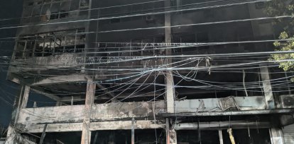 Incendio frente a la UASD