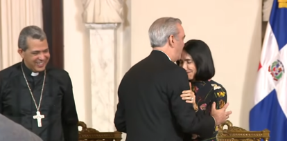 Luis Abinader y Raquel Arbaje