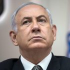 Israeli Prime Minister Benjamin Netanyahu attends the weekly cabinet meeting at his office in Jerusalem on September 3, 2017. / AFP PHOTO / POOL / ABIR SULTAN        (Photo credit should read ABIR SULTAN/AFP/Getty Images)
