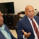 Juan Batista Mora, Eliseo Christopher y Wilson Guerrero.  Arlenis Castillo