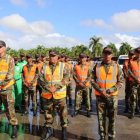 Una de las brigadas en la Basílica La Altagracia.