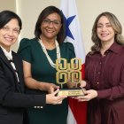 Gloria Reyes, ministra de la Mujer de RD_ Niurka Palacios, Ministra de la Mujer de Panamá y Laura M. Godoy, Secretaria