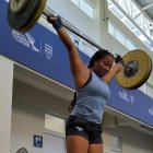 Una de las jóvenes promesas de las Pesas en acción