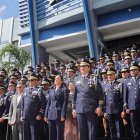 Los altos mandos durante la juramentaciòn del nuevo director  Eliesser Tapia.