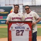 Nelson Cruz y Juanchy Marichal en retiro franela  27