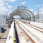 Avanzan líneas de rieles en la trayectoria elevada del   Metro