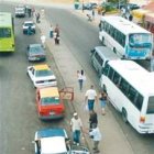 Carriles  autopista Duarte son usados como terminales