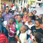 Niños marchan en barrio  Capotillo  contra  violencia infantil